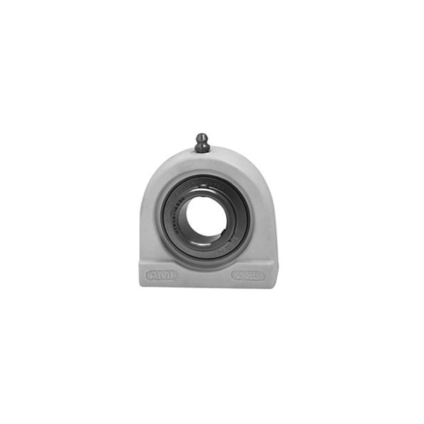 Ami Bearings SINGLE ROW BALL BEARING, 5/8'' KANIGEN SET SCREW BLACK TAPPED BASE PILLOW BLOCK UCTBL202-10MZ20B - main